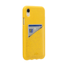Load image into Gallery viewer, Yellow Eco-Friendly iPhone XR Wallet Case
